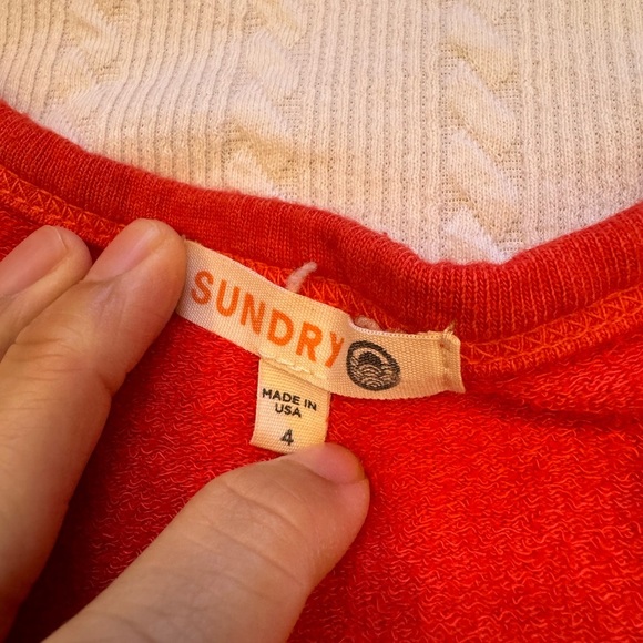 Loungewear Set SUNDRY top & pants Blue Stars in Red Size L/XL (3-4) - Picture 2 of 16